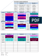 2014-2015 Class Schedule Final