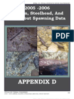 Puyullup Tribe Salmon, Trout Char Report 2005-06 10 Appendix D Spawning Data