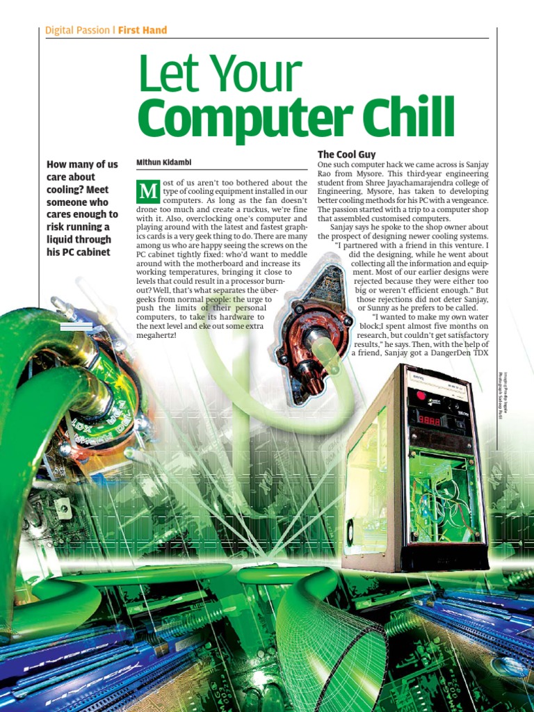 First Hand Let Your Computer Chill | PDF | Water | Digital Electronics