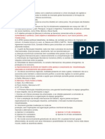 14 Questões Sobre Globalização e Blocos Econômicos