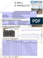 Concrete Sheet Pile Catalog