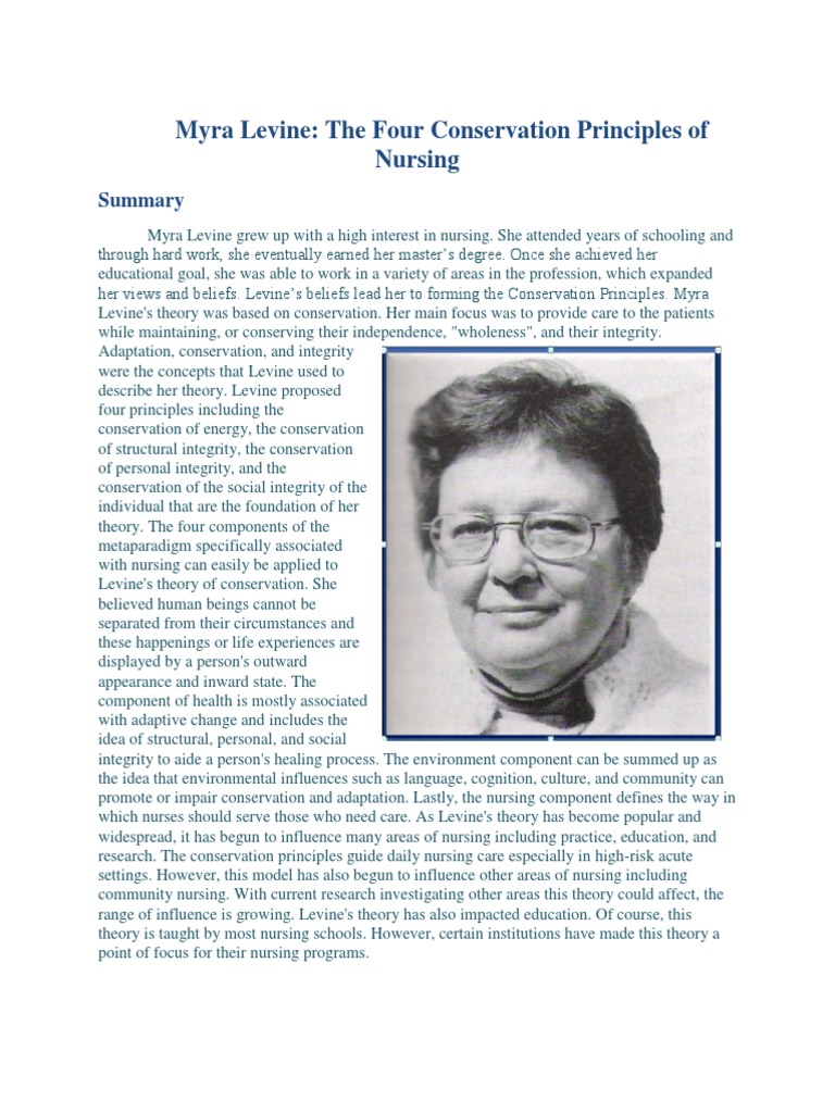 Myra levine conservation theory powerpoint image