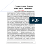 Cómo Construir Una Prensa Hidráulica de 15 Toneladas