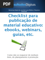 Checklist Para Materiais Educativos