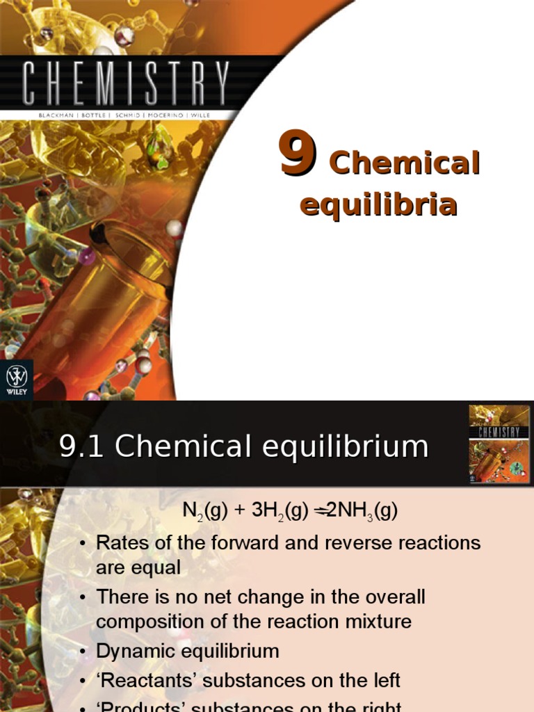 Chemistry - Ch09 - Chemical Equilibria | PDF | Chemical Equilibrium ...