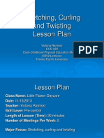 Stretching, Curling and Twisting Lesson Plan