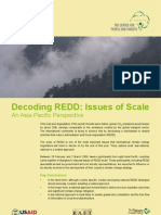 Decoding REDD :Issues of Scale An Asia-Pacific Perspective