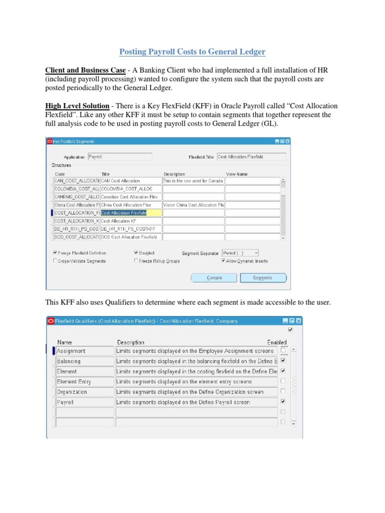 Oracle Fusion Payroll Costing Hierarchy Of Controls