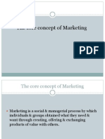 The Core Concept of Marketing