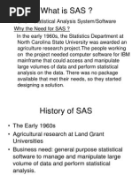 SAS Basics