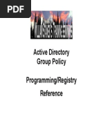 Active Directory GP Programming and Registry Reference