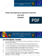 Prezentare Acte Internaţionale Antitrafic