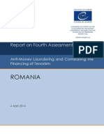 Raportul MONEYVAL Despre România În Evaluarea Măsurilor Împotriva Spălării Banilor Şi Finanţării Terorismului