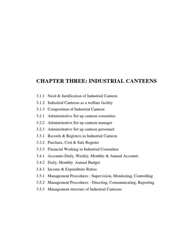 Canteen Budget Management Accounting