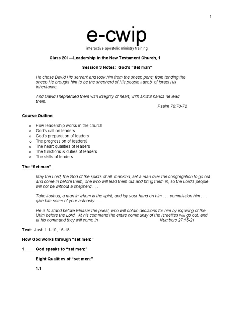 E-Cwip Course 201 Session 3 Handout | PDF