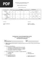 First Quarter Exam On CHS