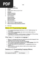 History of C Programming Language