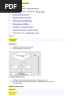 Decision Making and Branching