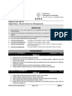 Human Resource Management: 6XEMHFW&RGH, 07