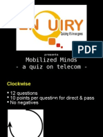 Mobilized Minds - A Quiz On Telecom - : Presents
