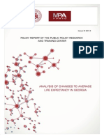 Analysis of Changes To Average Life Expectancy in Georgia