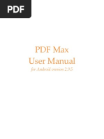 PDF Max 2.9.5 Manual (Android Version)