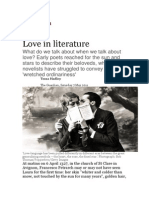 Love in Literature Guardian Article