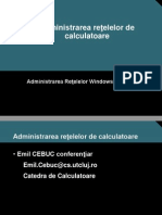 004 Administrarea Reţelelor de Calculatoare