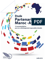 Institut Amadeus - Etude Partenariat Maroc - Afrique: 15 Recommandations Pour Un Co-Développement Responsable Et Durable