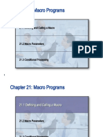Chapter 21: Macro Programs: 21.1 Defining and Calling A Macro