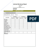 Technical Site Survey Report: 1. Transmission Design Data