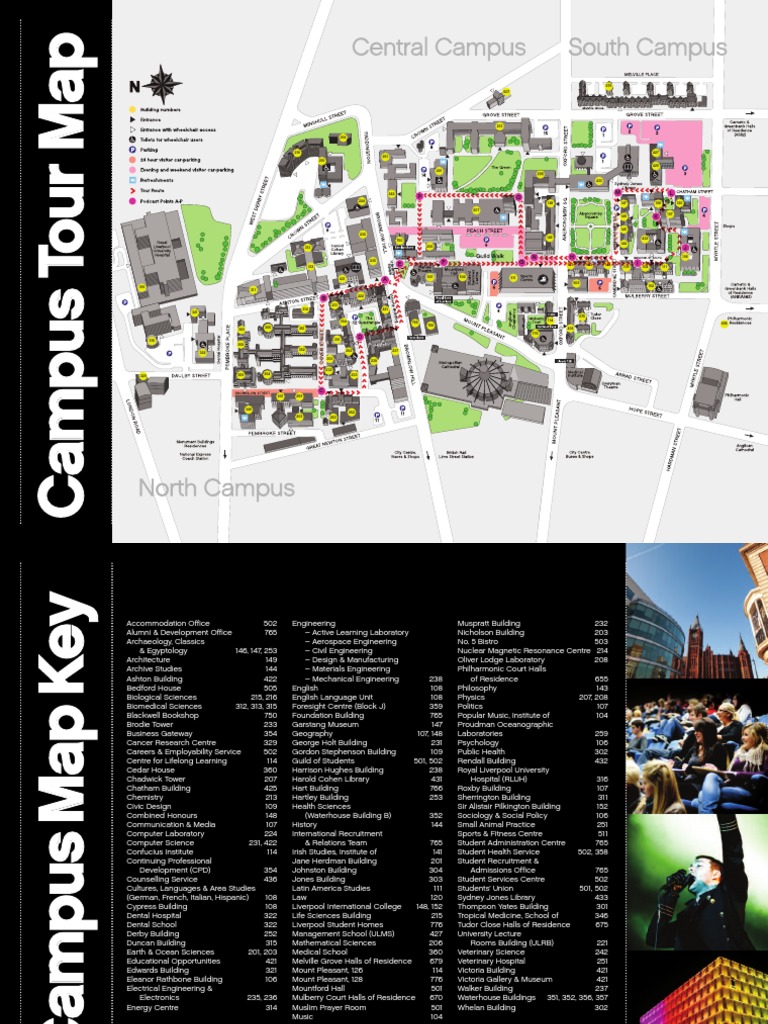 University Of Liverpool Map University Of Liverpool Campus Map | Pdf | Science And Technology | Academia