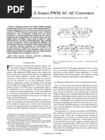 Single Phase Z Source PWM AC AC Converters 11H