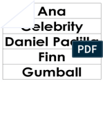 Ana Celebrity Daniel Padilla Finn Gumball