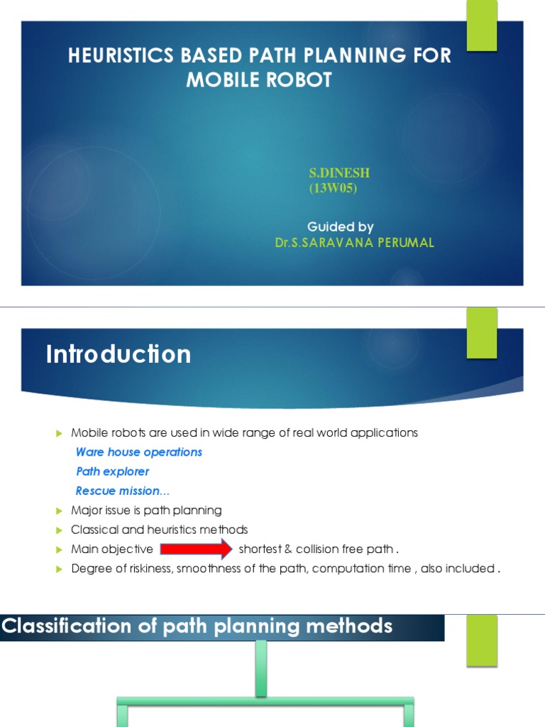 Heuristic Path Planning for Mobile Robots | PDF | Mathematical ...