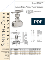 Series S7166NV Stainless Needle Valve