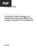 Peoplesoft Setup Manager For Peoplesoft Enterprise Hrms and Campus Solutions 8.9 Peoplebook