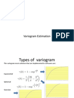 Variogram Types and Estimation Parameters
