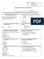 Prueba de Geometria Cuarto Básico