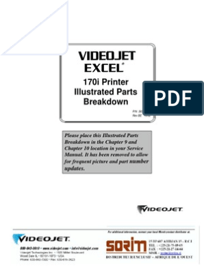 Videojet excel 2000 manual pdf