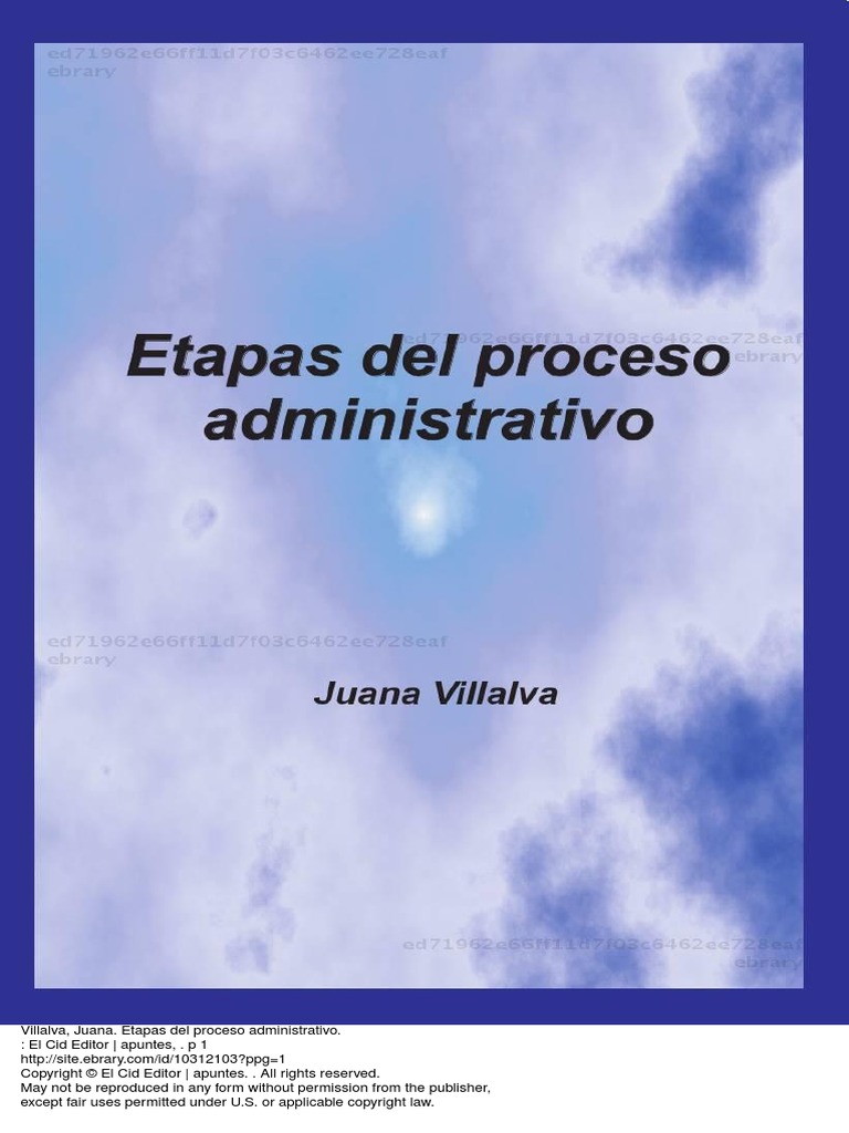 Etapas Del Proceso Administrativo PDF Fair Use All Rights Reserved