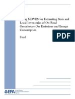 Using MOVES For Estimating State and Local Inventories of On-Road Greenhouse Gas Emissions and Energy Consumption