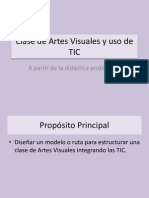 Clase de Artes Visuales y Uso de TIC