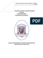 Manual de Procedimientos Academicos Administrativos