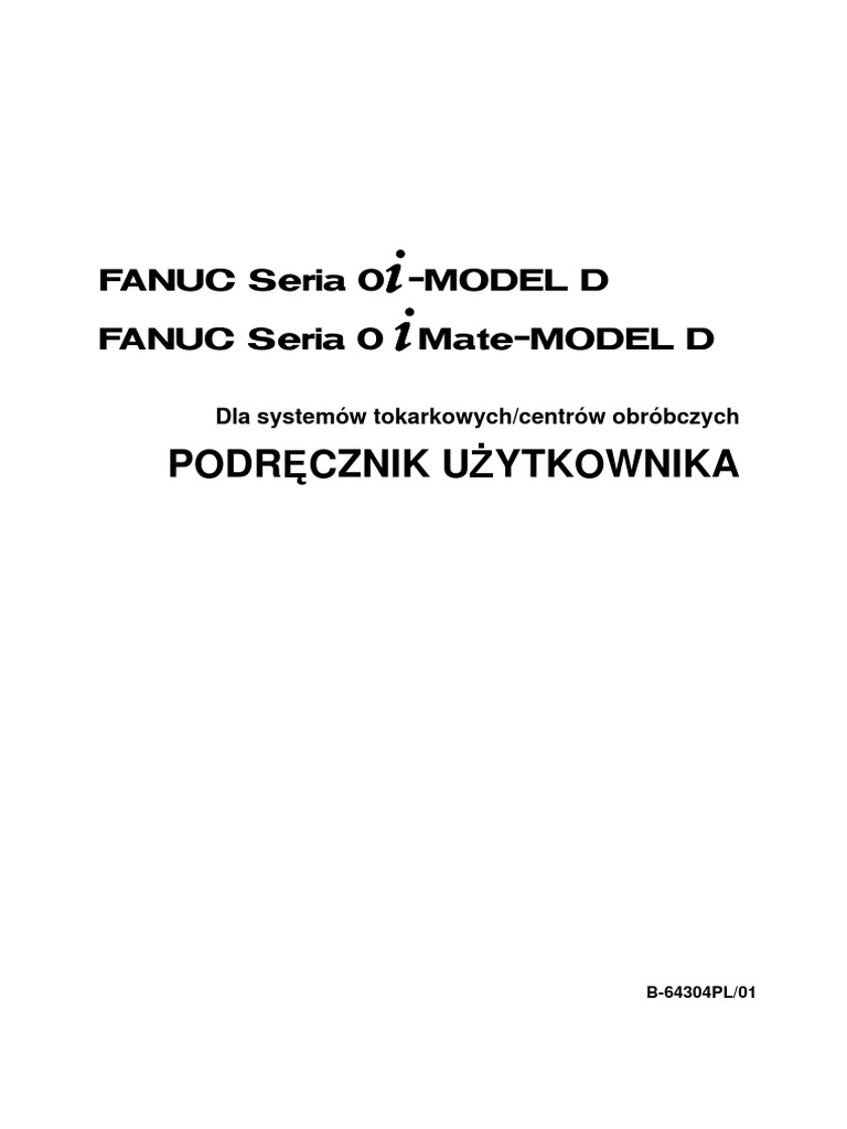 FANUC 0iTD PDF | PDF