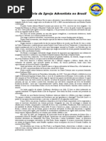 História Da Igreja Adventista No Brasil