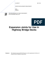 Highway Bridge Deck Expansion Joint Standard