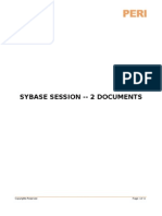 Sybase Session - 2 Document