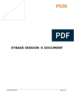 Sybase Session - 5 Document