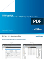 CADWorx 2013 Sneak Peek 3 of 3 Catalog and Specification Explorer
